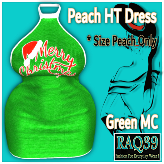 [R39] PEACH HT Dress-Green MC