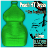 [R39] PEACH HT Dress-Lime