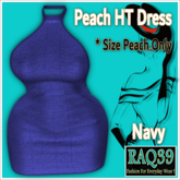 [R39] PEACH HT Dress-Navy