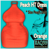 [R39] PEACH HT Dress-Orange