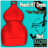[R39] PEACH HT Dress-Red