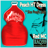 [R39] PEACH HT Dress-Red MC