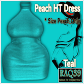 [R39] PEACH HT Dress-Teal