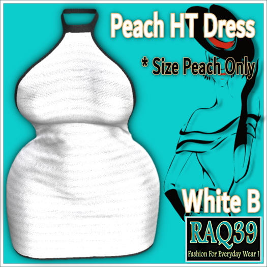 [R39] PEACH HT Dress-White B