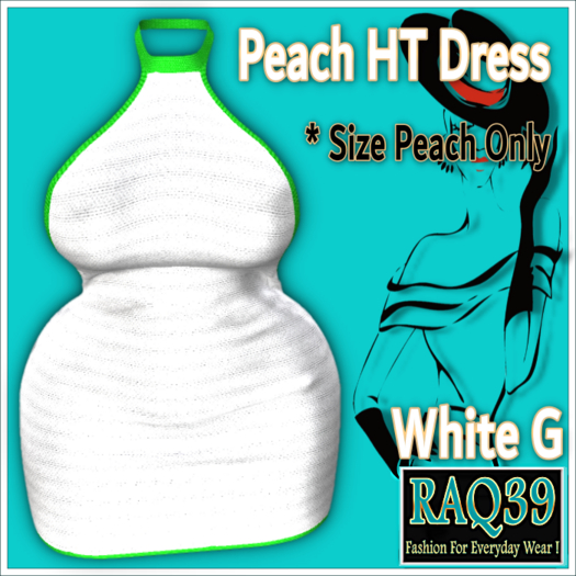 [R39] PEACH HT Dress-White G