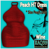 [R39] PEACH HT Dress-Wine