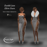 *Promo DAVARTS DESIGN - SCARLETT LACE SILVER GOWN maitreya copy