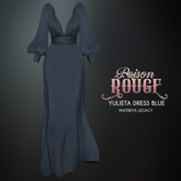 POISON ROUGE Yulieta Dress Blue 