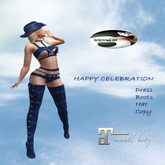 * Promo DAVARTS DESIGN - HAPPY BLUE CELEBRATION OUTFIT Maitreya Copy