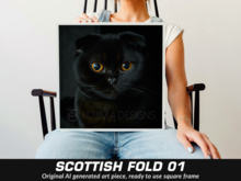 SCOTTISH FOLD 01 [Framed art] (KD)