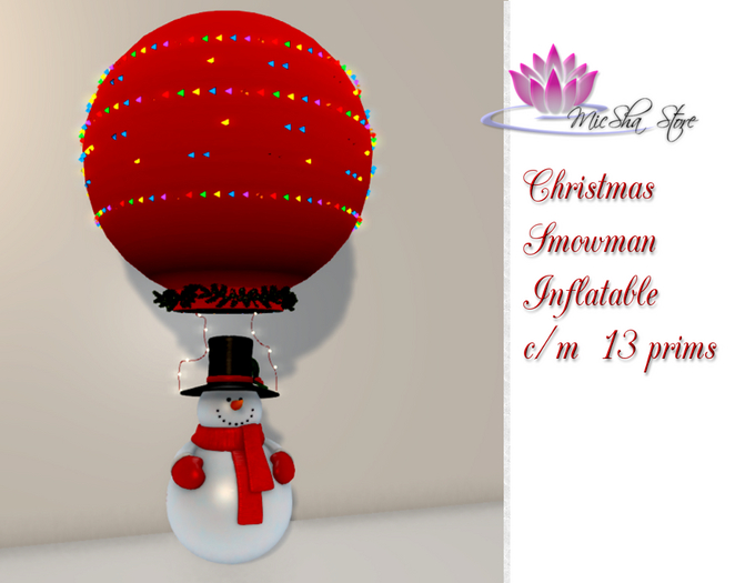 BOX-CHRISTMAS SNOWMAN INFLATABLE