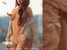 TETRA - Off-shoulder cardigan (Latte)