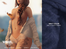 TETRA - Off-shoulder cardigan (Navy)