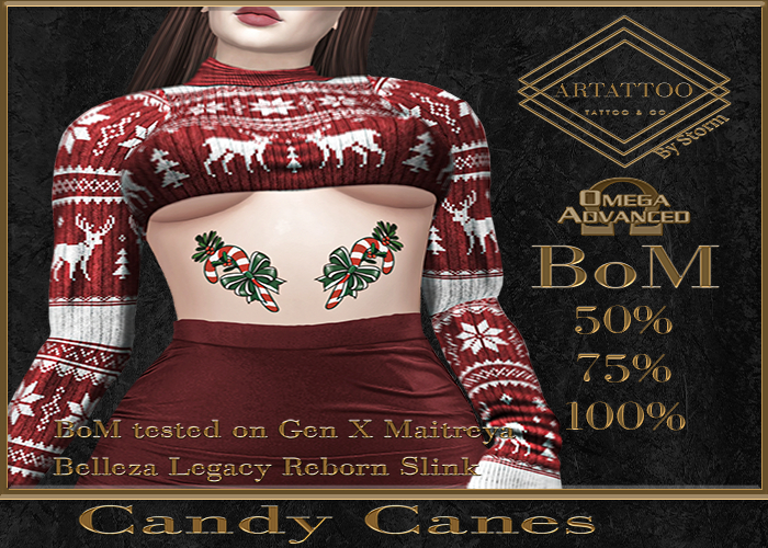 Artattoo Candy Canes