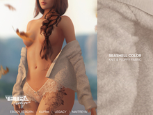 TETRA - Off-shoulder cardigan (Seashell)