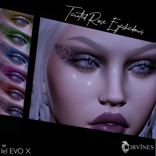~Corvines~Tainted Rose Eyeshadows~