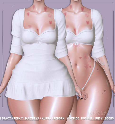 Bipolar - Rian Dress - White