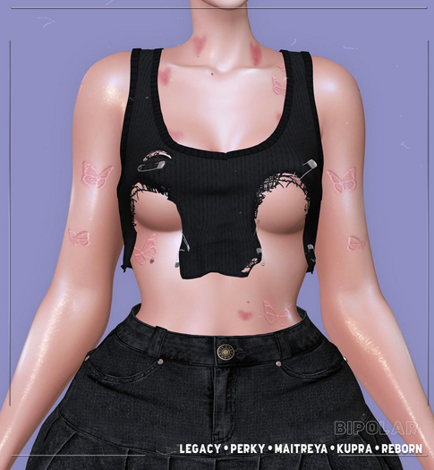 Bipolar - Kyon Top - Black
