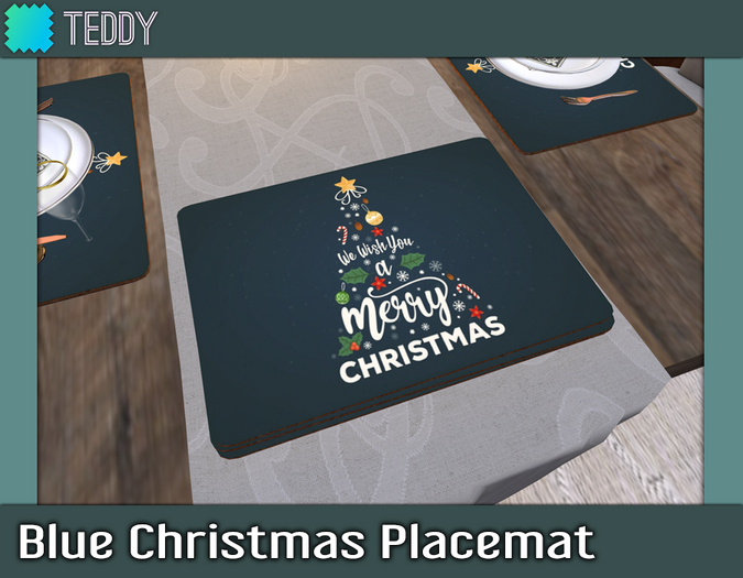 [TT] Blue Christmas Placemat