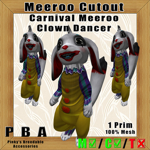 Meeroo Cutout Carnival Meeroo Clown Dancer