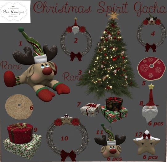 Bee designs Christmas Spirit gacha 5