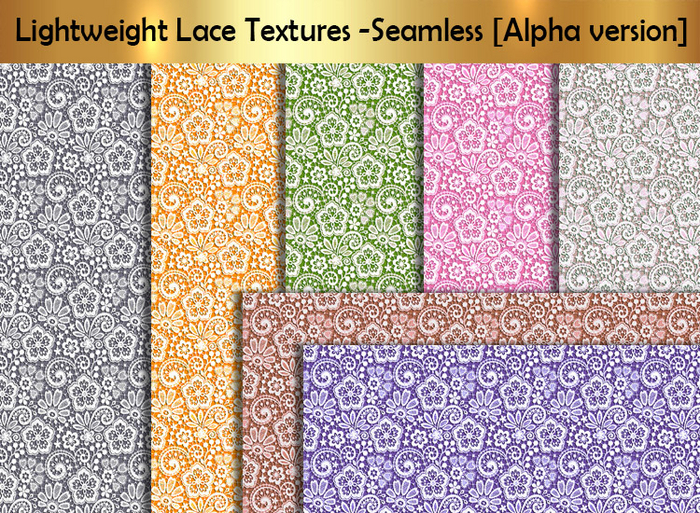 Lightweight Lace Textures - [Alpha version] 01