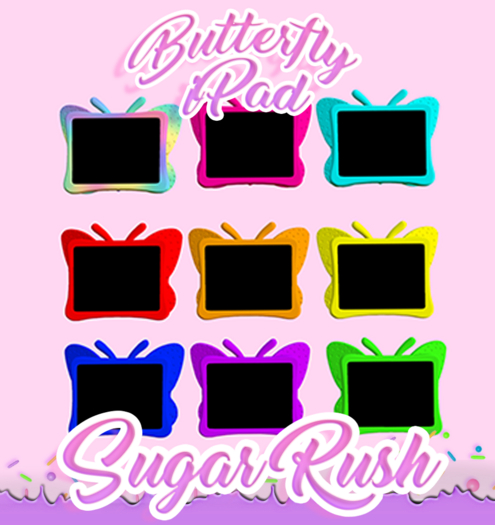 SugarRush. -  Butterfly iPad Teal
