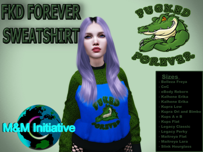 M&M Initiative - Delivery Hud - FKD Forever Sweatshirt - Blue