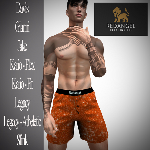 Orange Glitter Boxers