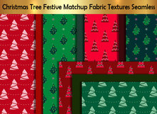 Christmas Tree Festive Matchup Fabric Textures Seamless