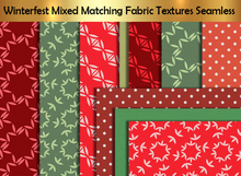 Winterfest Mixed Matching Fabric Textures Seamless