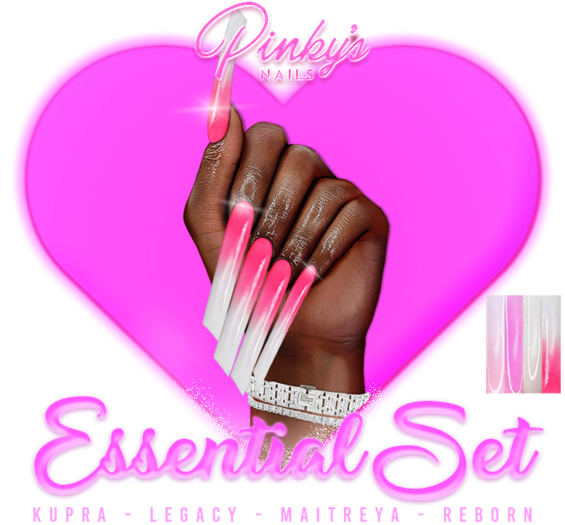 !! Pinky's Nails !! Essential Set ' Lipstick