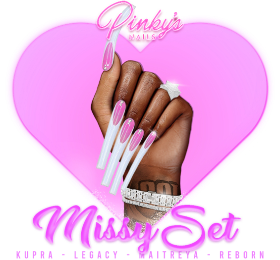 !! Pinky's Nails !! Missy Set ' Coffin