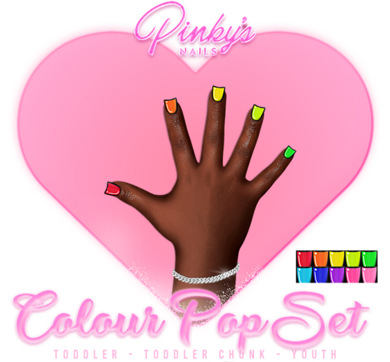 !! Pinky's Nails !! Colour Pop Set ' Youth