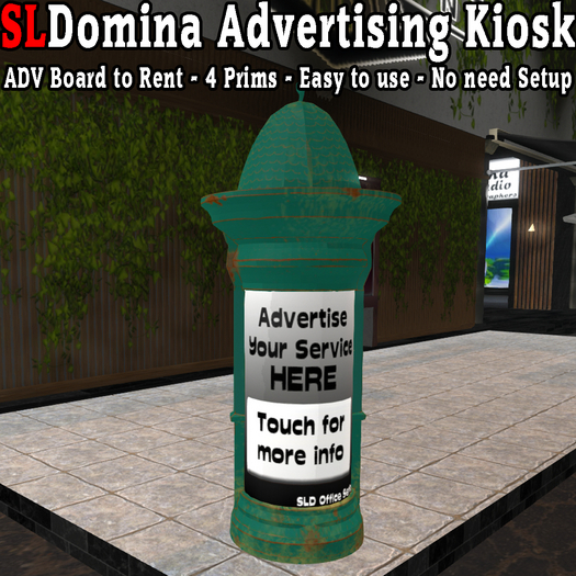 SLDomina Advertising Kiosk - Rent  board - adv board - 