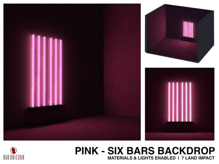 Pink - Six Bars Backdrop