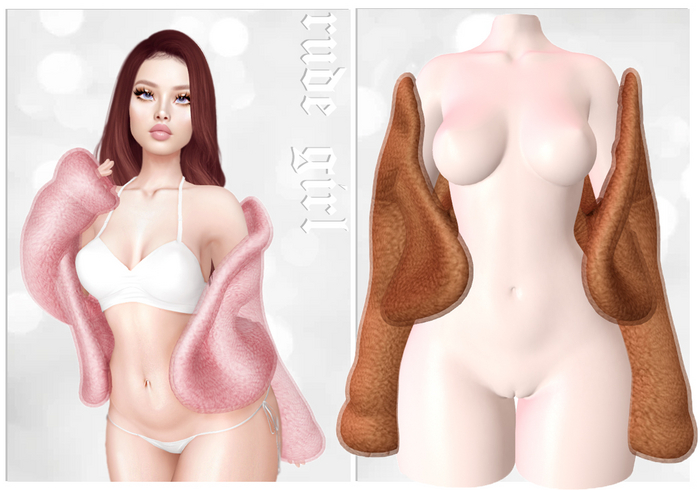 .+ Rude Girl +. Fluffy Fuzzy Jacket (camel)