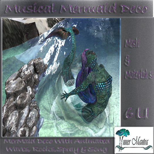 +Inner mantra+  Musical Mermaid & Waves Deco  