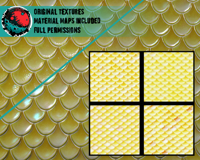 ::T:: Materials Texture: Mermaid Glitter & Gloss 1-4d (15% off)