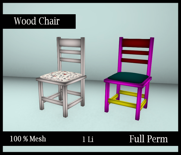 [BB] Mesh- Full Perm- Wood Chair
