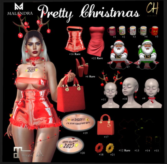16 RARE - Pretty Christmas - MAITREYA latex Dress