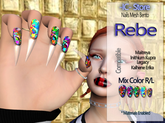 -IC- Store Nails Mesh Bento (Rebe) !!!ADDME