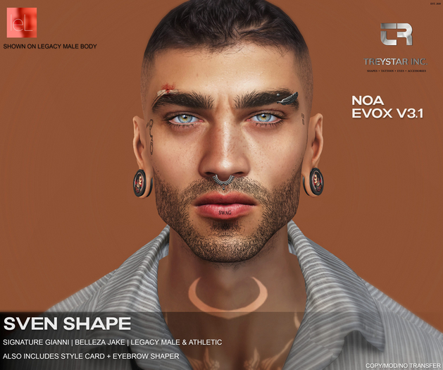 { Treystar Inc. } - Lelutka Noa EvoX shape Sven