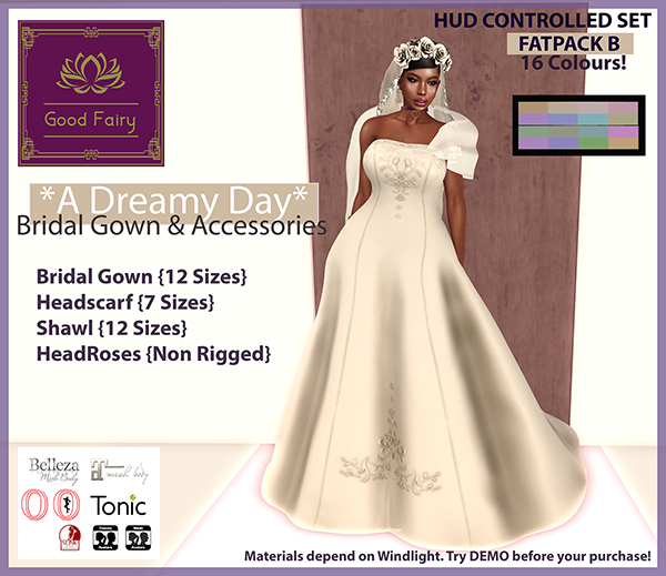 [Good Fairy] - A Dreamy Day {Bridal Gown} *FATPACK B*