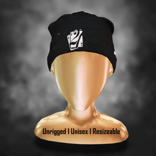 [21] "SLOUCH BEANIE - BLACK UNISEX