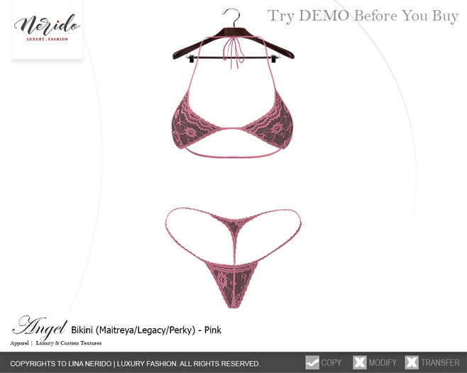 ~Nerido~ Angel Bikini-Pink