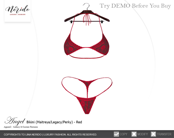 ~Nerido~ Angel Bikini-Red
