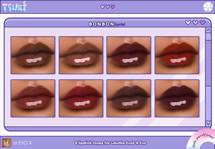 Tsuki / BonBon Lipstick / Lelutka EvoX