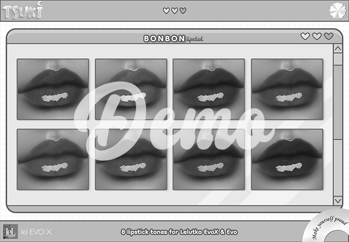 Tsuki / BonBon Lipstick / Lelutka EvoX / DEMO