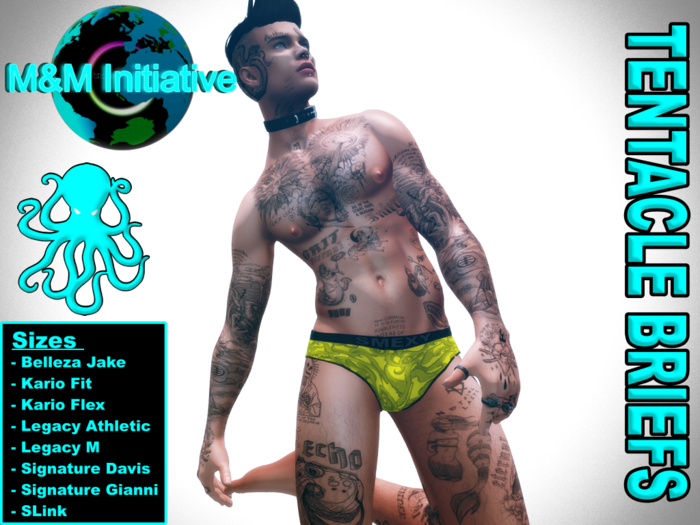 M&M Initiative - Delivery Hud - Tentacle Briefs - Yellow